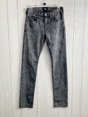 Paige Lenox Black Gray Slim Fit Jean Size 28 NWOT